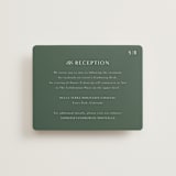 "Somerset" - Reception Cards in Evergreen by Melanie Kosuge - Front