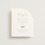 "Foliage Crest" - Reception Cards in Sky by Everett Paper Goods - Front