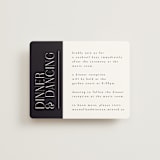 "Wedding Editorial" - Reception Cards in Tuxedo by Ana de Sousa - Front