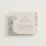 "etched floral" - Reception Cards in Stone by Phrosné Barwood - Front