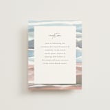"waves" - Reception Cards in Beachy by Pixel and Hank - Front