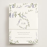"Enchanted Evening" - Reception Cards in Lavender by Design Lotus - Assembled with Belly Band