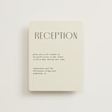 "Commonwealth" - Reception Cards in Ecru by That Girl Press - Front