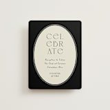 "la graine" - Reception Cards in Onyx by Alaina Cherup - Front