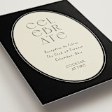 "la graine" - Reception Cards in Onyx by Alaina Cherup - Detail