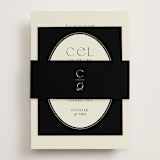 "la graine" - Reception Cards in Onyx by Alaina Cherup - Assembled with Belly Band