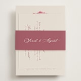 "Crest Fall" - Reception Cards in Autumn by Pink House Press - Assembled with Belly Band