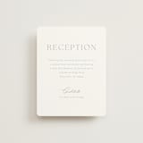 "Modern Air" - Reception Cards in Dusty Blue by Stacey Meacham - Front