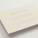 "Brooklyn" - Reception Cards in Cerulean by Ellen Schlegelmilch - Detail