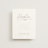 "Full Photo" - Reception Cards in Chiffon by Orasie - Front