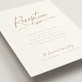 "Full Photo" - Reception Cards in Chiffon by Orasie - Detail