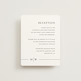 "Align" - Reception Cards in Cotton by Jennifer Postorino - Front
