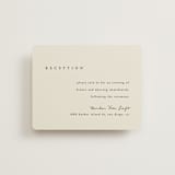 "Simply" - Reception Cards in Linen by Brianne Larsen - Front