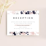 "artful celebration" - Reception Cards in Blush by Qing Ji - Front