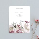"romantic bouquet" - Reception Cards in Plum by Phrosné Barwood - Front