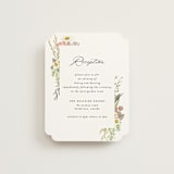 "Organic Florals" - Reception Cards in Blush by Susan Moyal - Front