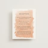 "Swept" - Reception Cards in Blush by Snow and Ivy - Front