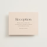 "SoHo" - Reception Cards in Blush by Hudson meet Rose - Front