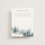 "painted woods" - Reception Cards in Rain by Anne Kostecki - Front