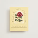 "Enchanted Rose from Disney's Beauty & The Beast" - Reception Cards in Mimosa by Leah Bisch - Front