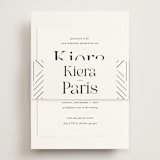 "Embellished Note" - Reception Cards in Tuxedo by tuldok - Assembled with Belly Band