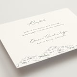 "Mountainview" - Reception Cards in Pewter by Sarah Brown - Detail