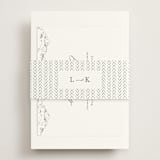 "Mountainview" - Reception Cards in Pewter by Sarah Brown - Assembled with Belly Band