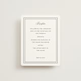 "Story Line" - Reception Cards in Snow by Kimberly FitzSimons - Front