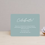 "Postale" - Reception Cards in Ebony by Ann Gardner - Front