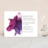 "saturated" - Reception Cards in Plum by Erin Deegan - Front