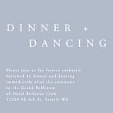 "The Minimalist" - Reception Cards in Air by lulu and isabelle - Detail