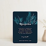 "Moonlit Garden" - Reception Cards in Twilight by GeekInk Design - Front