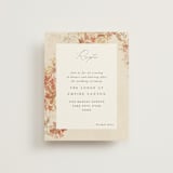 "Falling Foliage" - Reception Cards in Stone by Robert and Stella - Front
