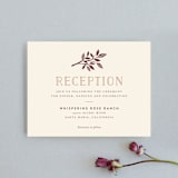 "Enchanted" - Reception Cards in Bark by Griffinbell Paper Co. - Front