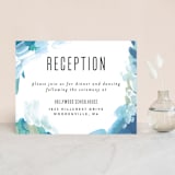 "Gallery Abstract Art" - Reception Cards in Ocean by Alethea and Ruth - Front