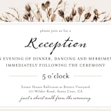 "Gone To Seed" - Reception Cards in Taupe by Honeybunch Studio - Detail