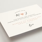 "Heartbeat" - Reception Cards in Petal by Sarah Curry - Detail