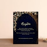 "Outside" - Reception Cards in Navy by Rebecca Bowen - Front