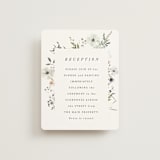 "Wildflower Garden" - Reception Cards in Lace by Hannah Williams - Front