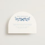 "Royal" - Reception Cards in Cobalt by Petra Kern - Front