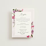 "Gather" - Reception Cards in Lilac by Susan Moyal - Front