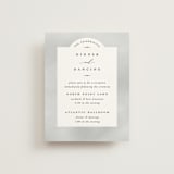 "Panoramic" - Reception Cards in Cloud by Heather Schertzer - Front