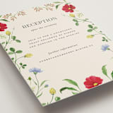 "Wild meadow" - Reception Cards in Elder Flower by Sarah Knight - Detail