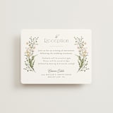 "delicate buds" - Reception Cards in Olive by Jennifer Wick - Front