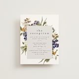 "Pressed Garden" - Reception Cards in Fall by Grace Kreinbrink - Front