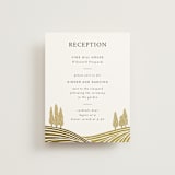 "Valley of the Moon" - Reception Cards in Sage by Shiny Penny Studio - Front