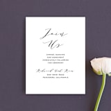 "Elegant Monogram" - Reception Cards in Tuxedo by Simona Camp - Front