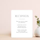 "Arcadia" - Reception Cards in Onyx by Jennifer Wick - Front