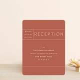 "Harmony" - Reception Cards in Noir by Nazia Hyder - Front