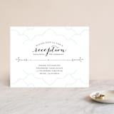 "Striped Sweet Nothings" - Reception Cards in Romantic by Tanya Lee of Frooted Design - Front